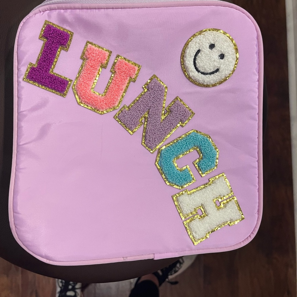 Lunch Bag w/patch letters